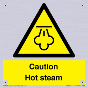 Caution Hot steam